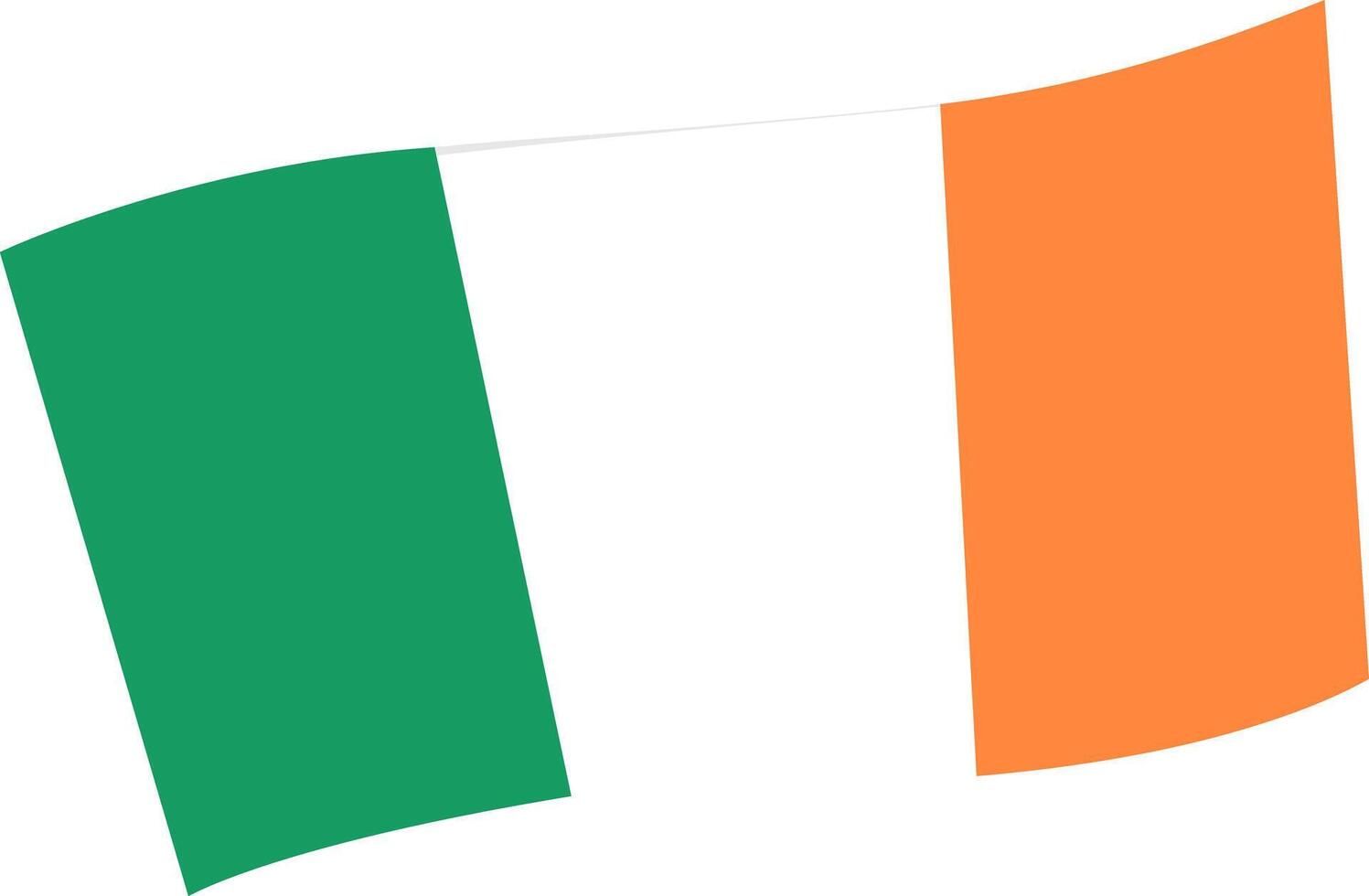 The national flag of Ireland. vector