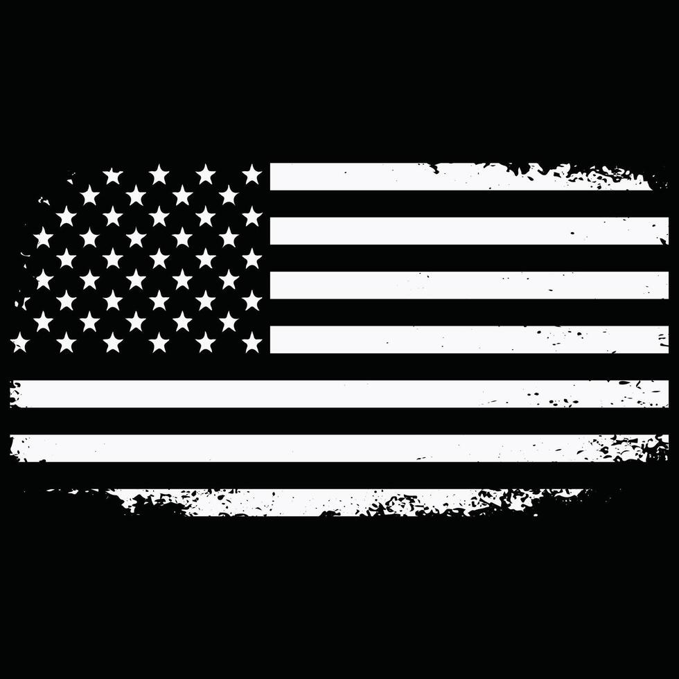 American Flag T-Shirt design vector