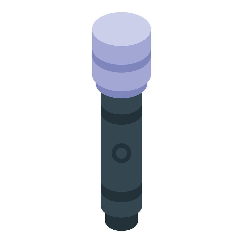 Professional studio microphone is broadcasting sound vector