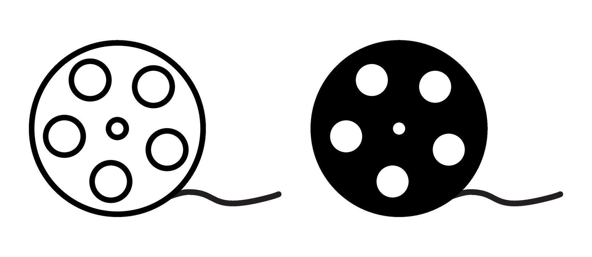 The movie cinema set vector