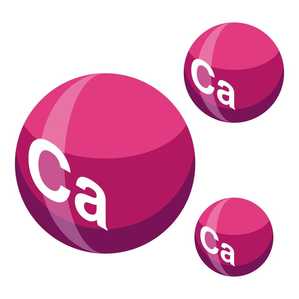 Calcium mineral supplement promoting health benefits for strong bones vector