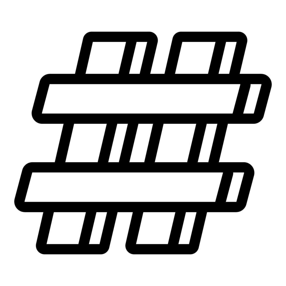 Bold hashtag icon representing social media trends vector