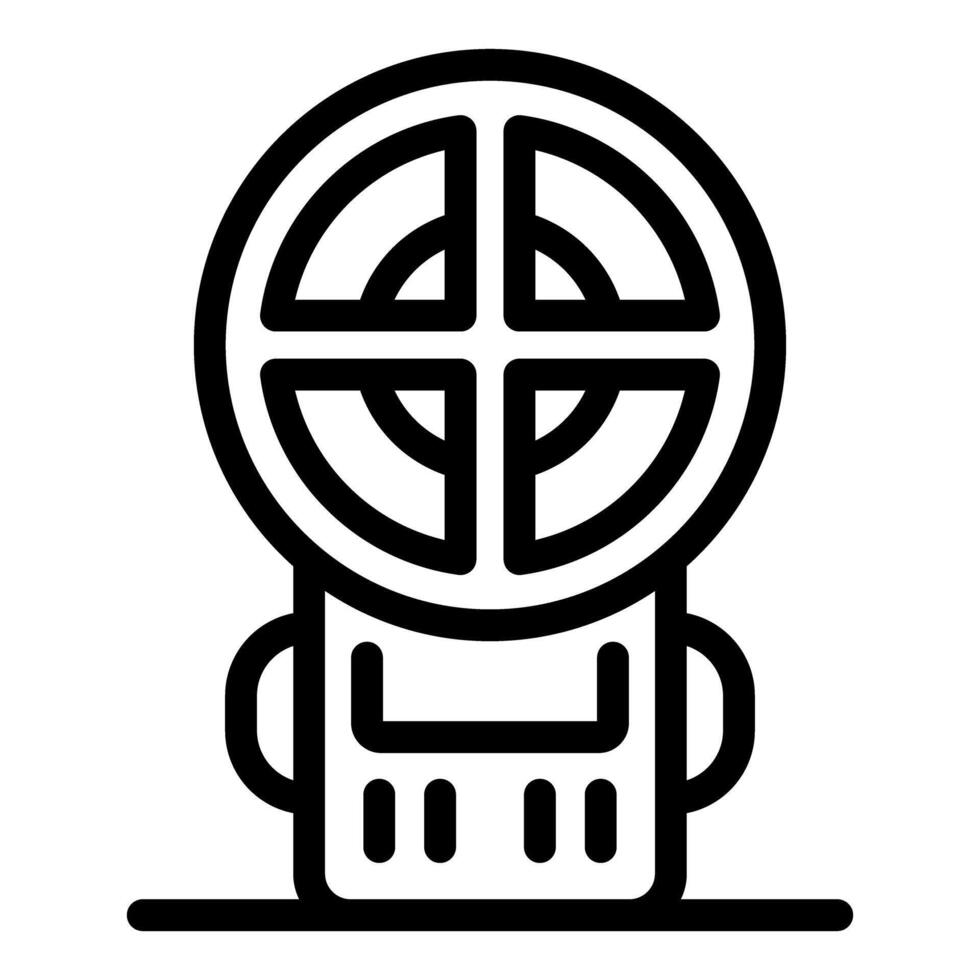 Electric heater warming room with rotating fan vector