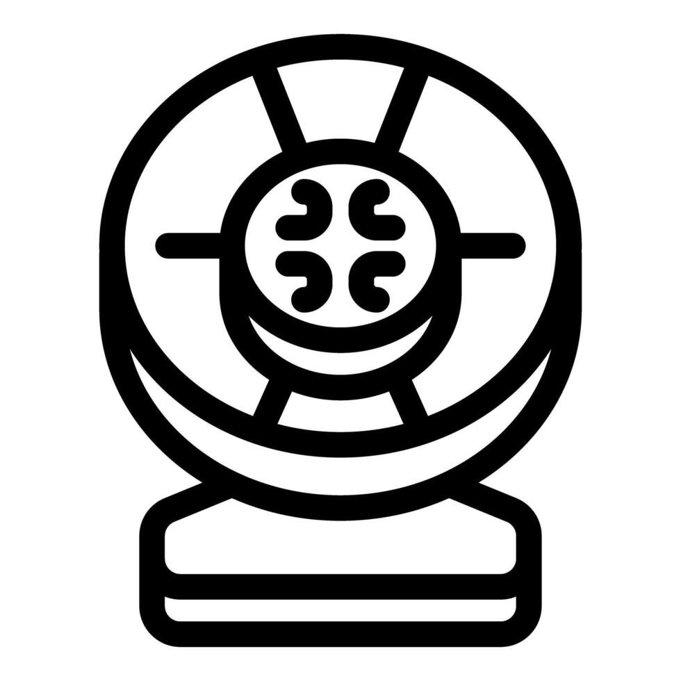 Modern webcam transmitting video signal icon vector