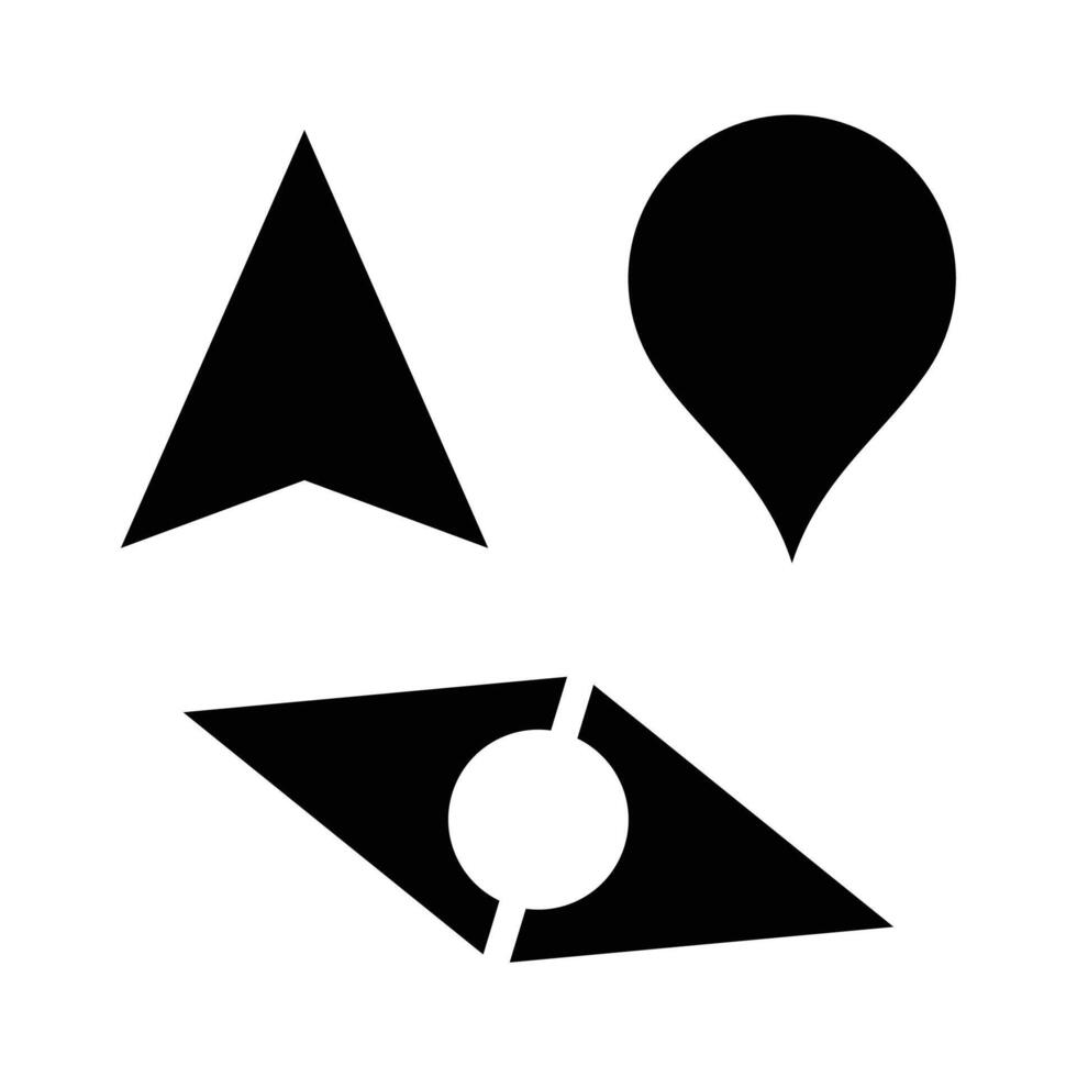 Geo Location icon set . Navigation and route concept illustration vector