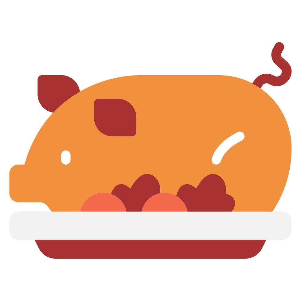 Roast Pork icon for web, app, infographic, etc vector