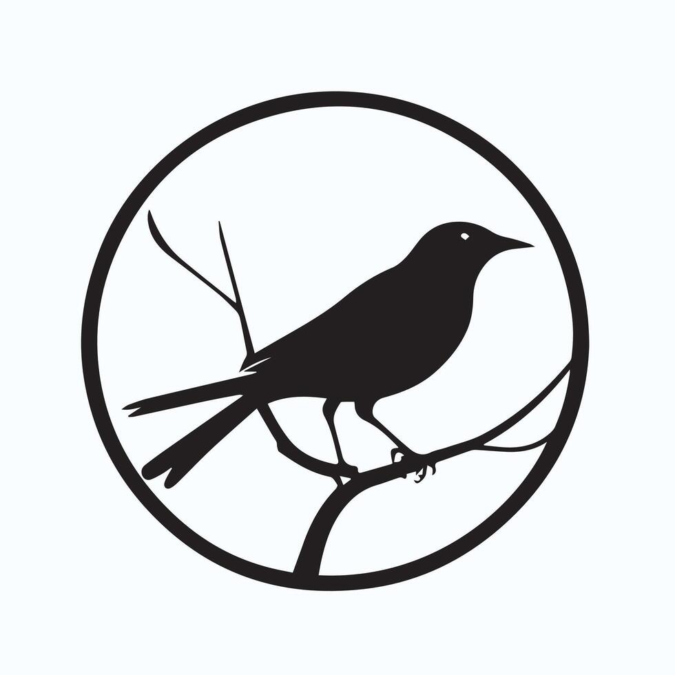 bird design silhouette icons vector