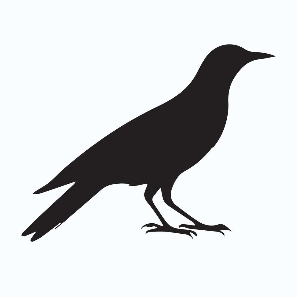 bird Straight silhouette icons vector