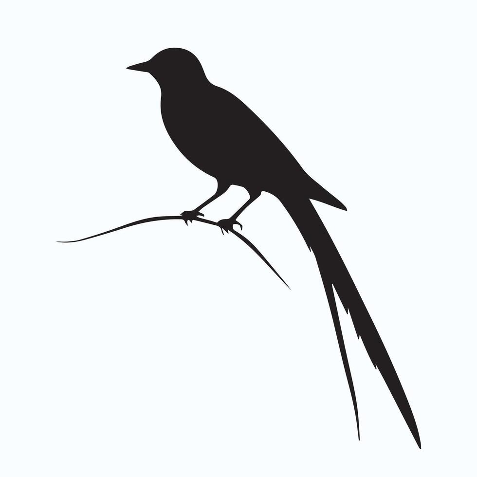 Bird silhouette laser cut vector