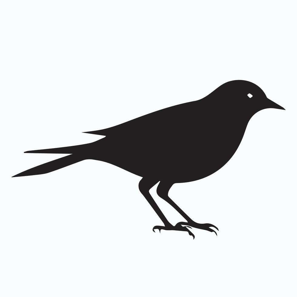 Bird silhouette pattern vector