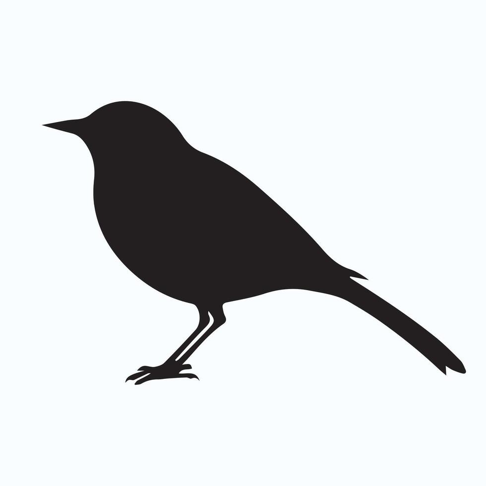Bird silhouette art vector