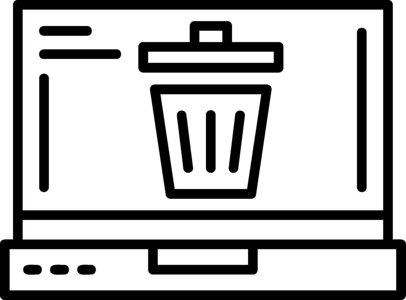 Trash Icon Design vector