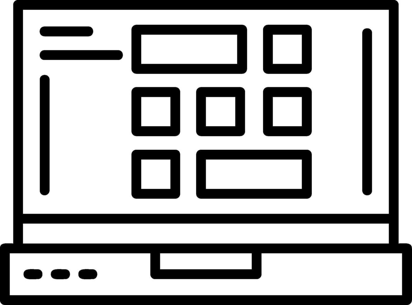Grid Icon Design vector