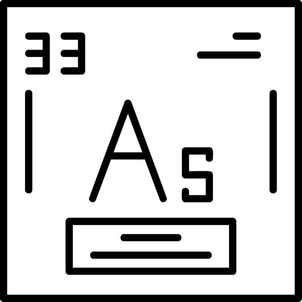 Arsenic Icon Design vector
