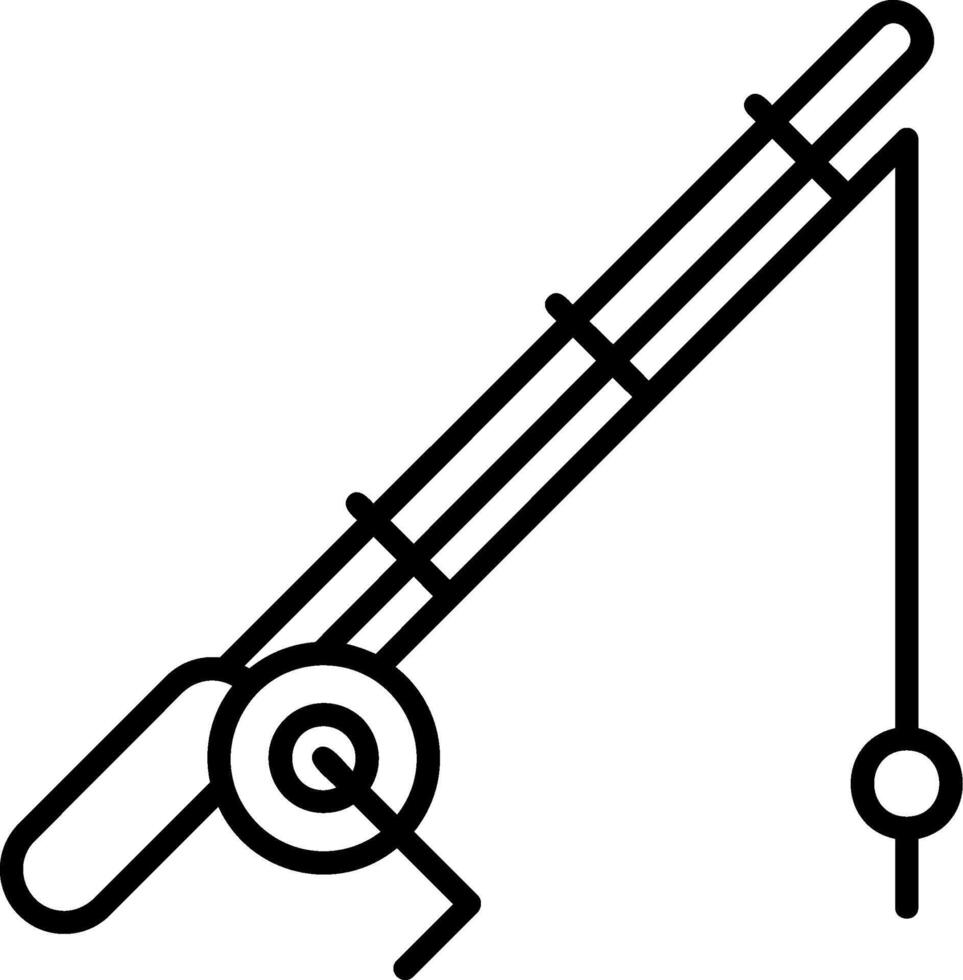 Fishing rod Icon Design vector