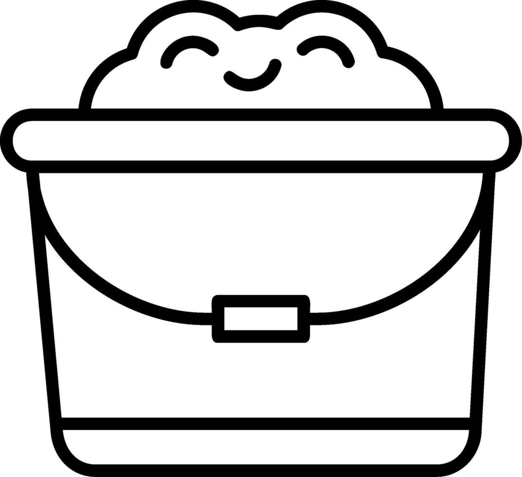 Sand bucket Icon Design vector