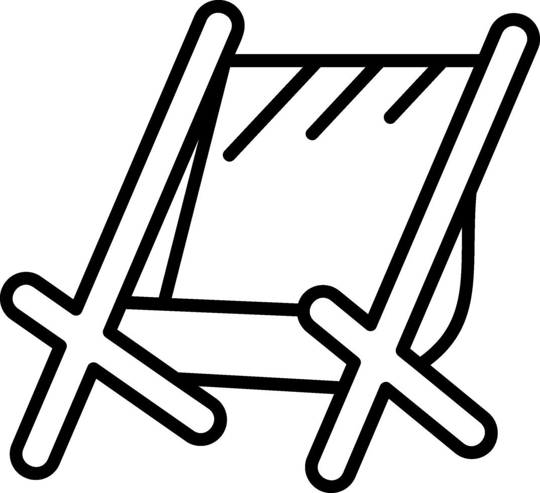 Beach chair Icon Design vector
