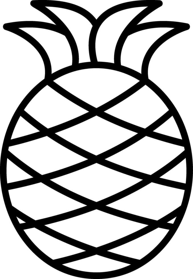 Pineapple Icon Design vector