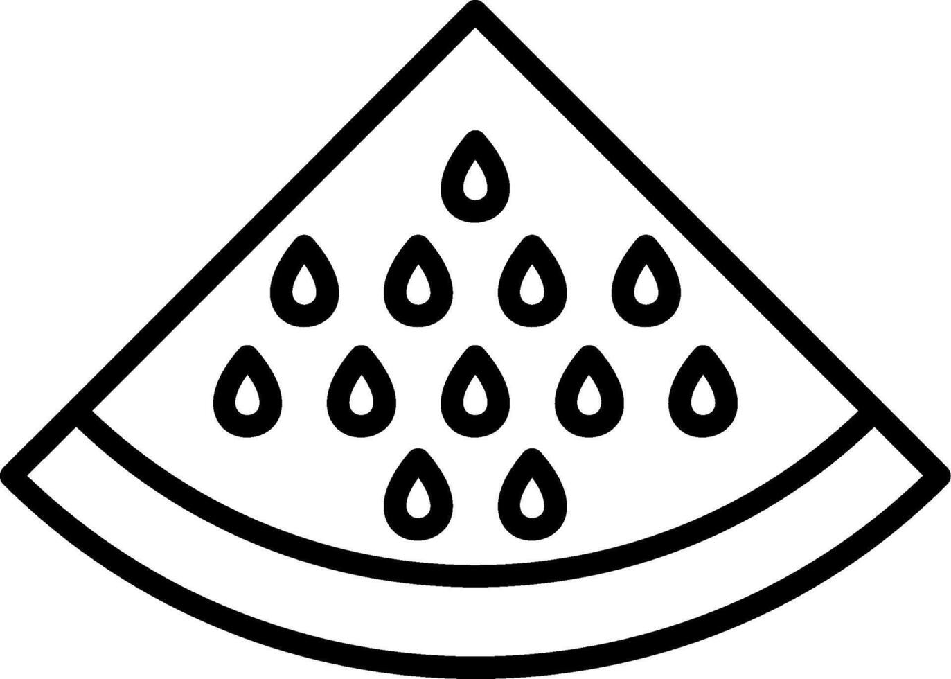 Watermelon slice Icon Design vector
