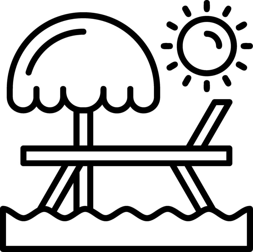 Seashore Icon Design vector