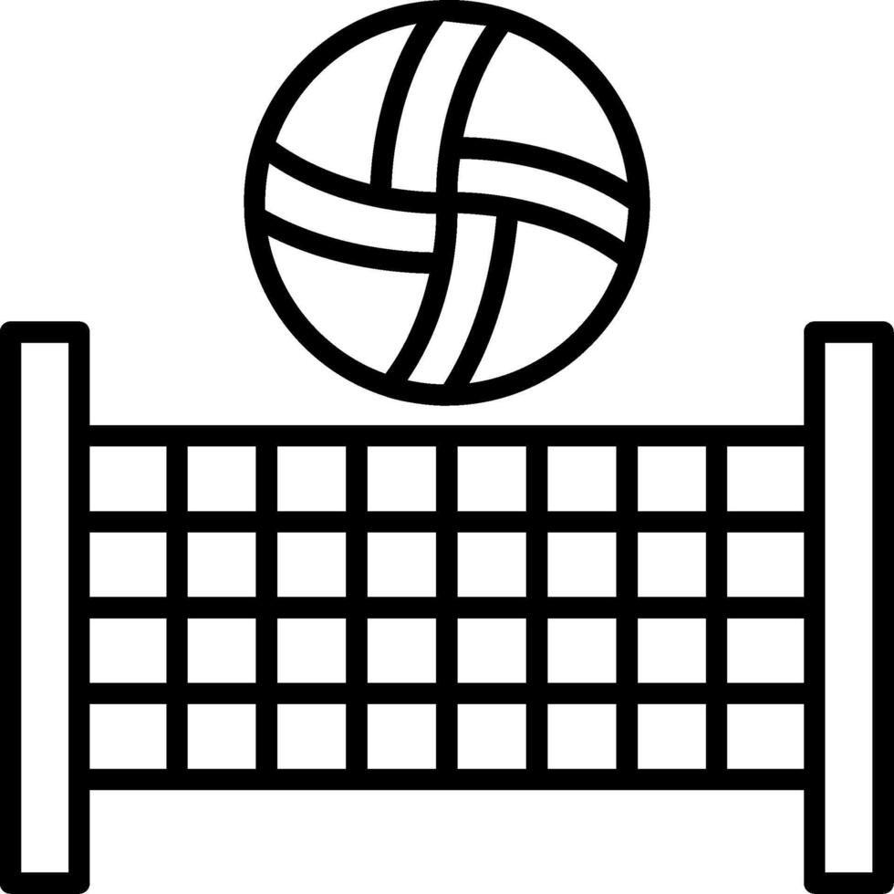 Beach volleyball Icon Design vector