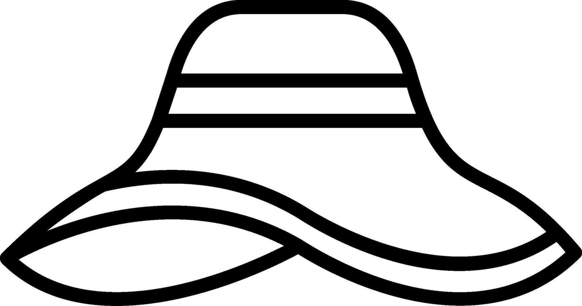 Sun hat Icon Design vector