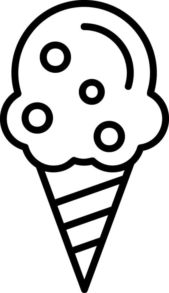 Ice cream cone Icon Design vector