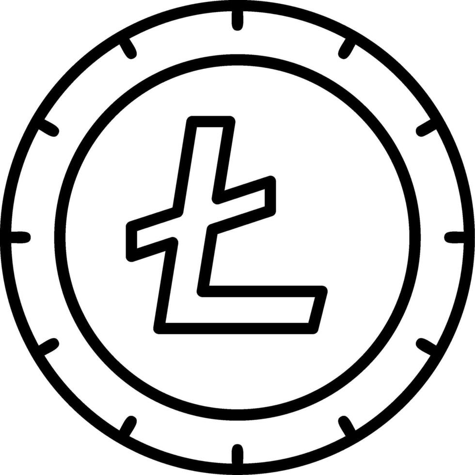 Litecoin Icon Design vector