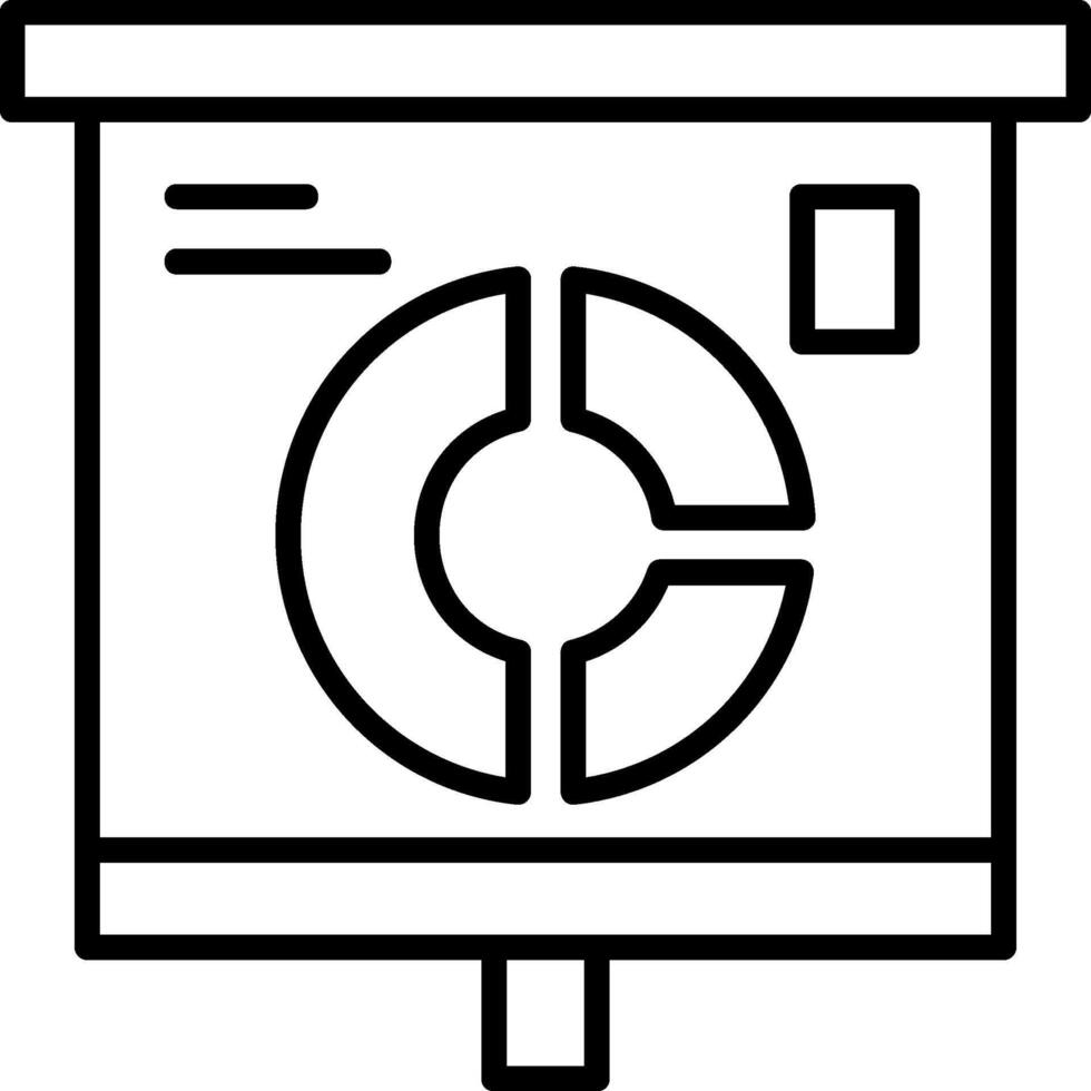 Marked Donut Chart Icon Design vector