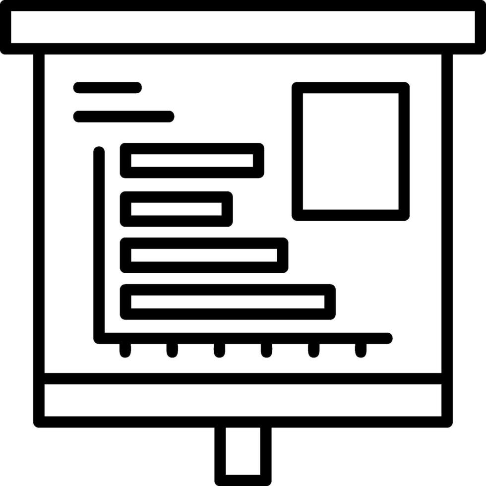 Horizontal Bar Chart Icon Design vector