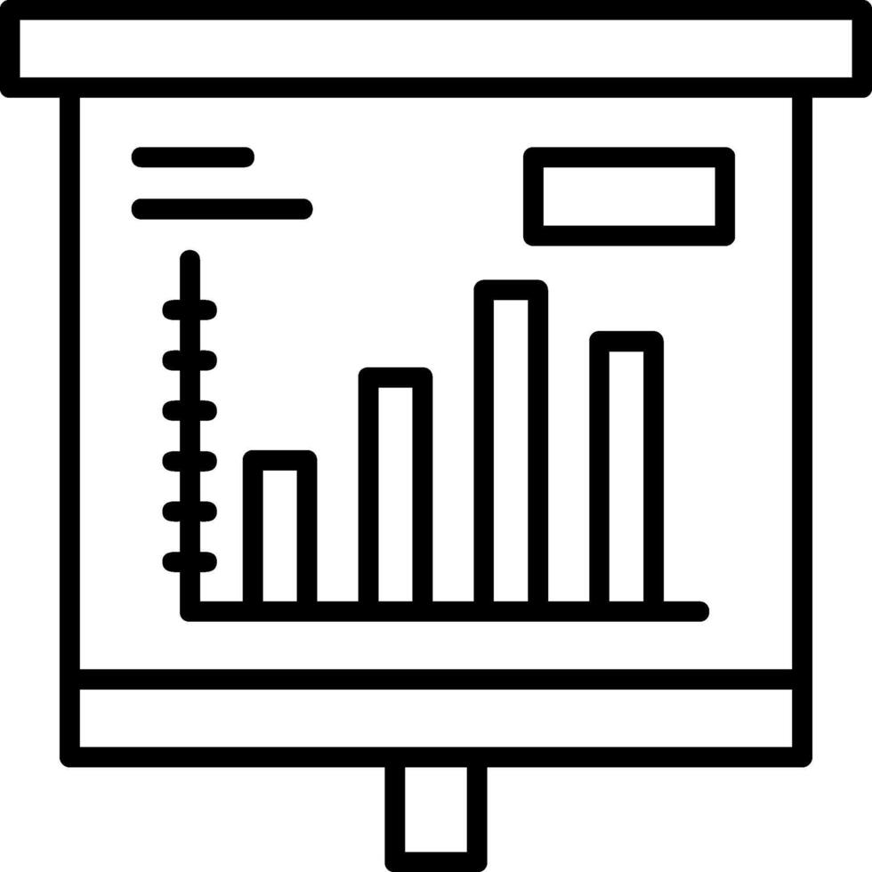 Column Chart Icon Design vector