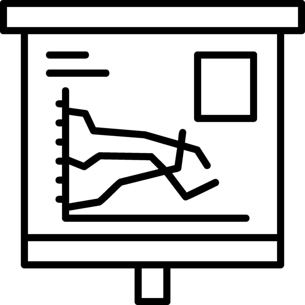 Multiple Line Graph Icon Design vector