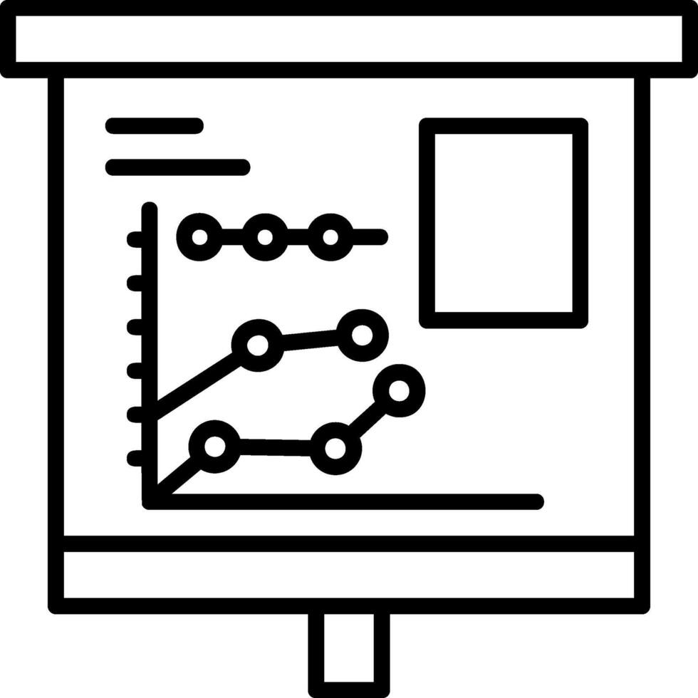 Multiple Trend Chart Icon Design vector