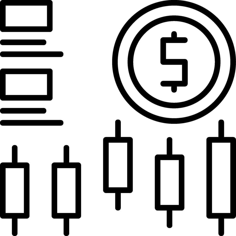 Stock market Icon Design vector