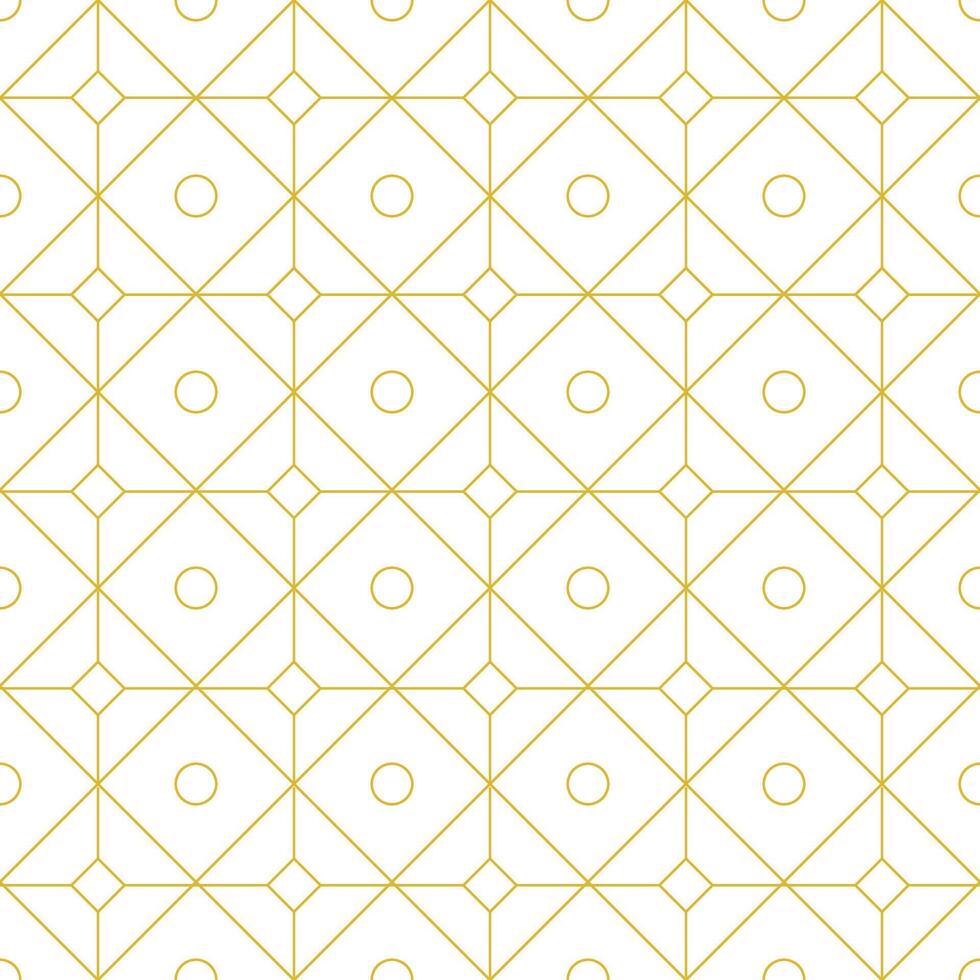 Geometric square and circle shapes seamless pattern wallpaper background vector
