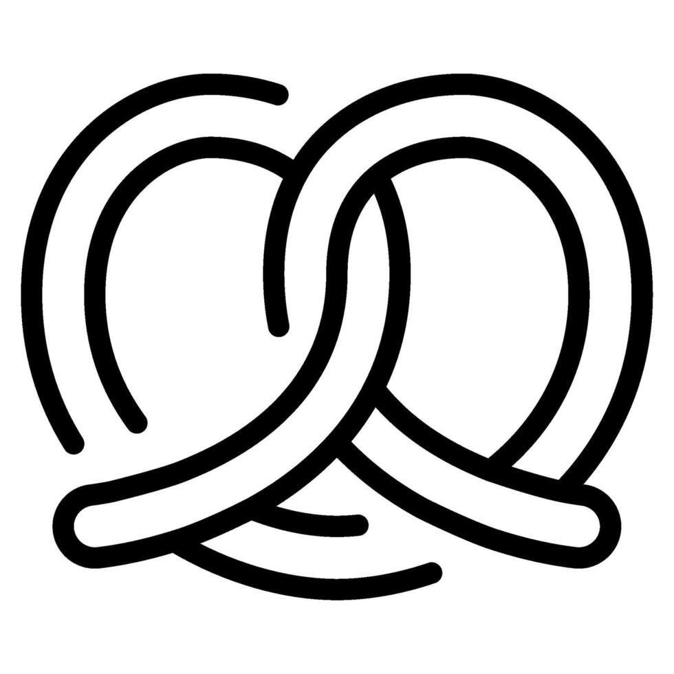 Pretzel icon for web, app, infographic, etc vector