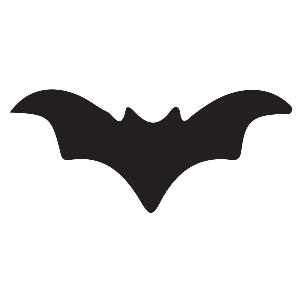 black flying fox silhouette set with white background vector