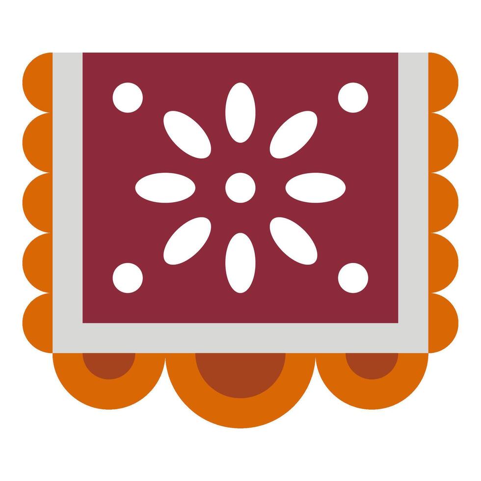 Papel Picado icon for web, app, infographic, etc vector