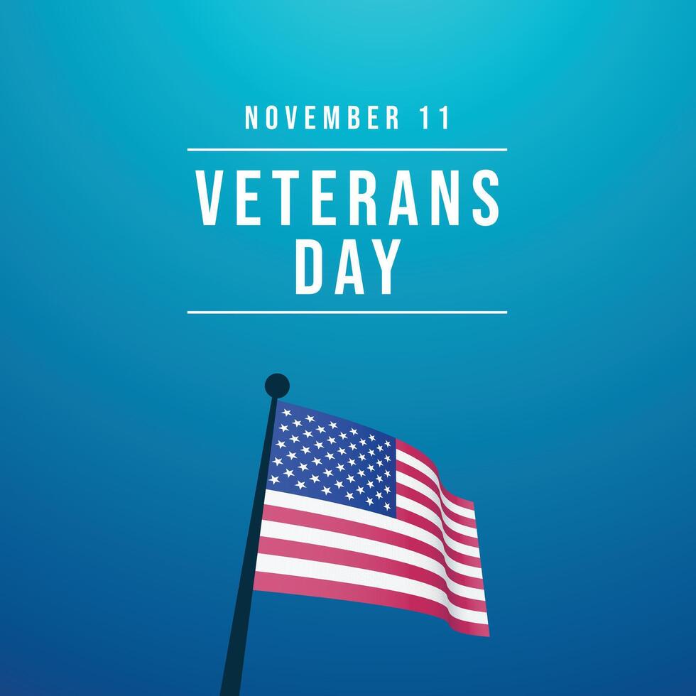 Veterans Day design template good for celebration usage. Veterans Day. Flat design eps 10. vector
