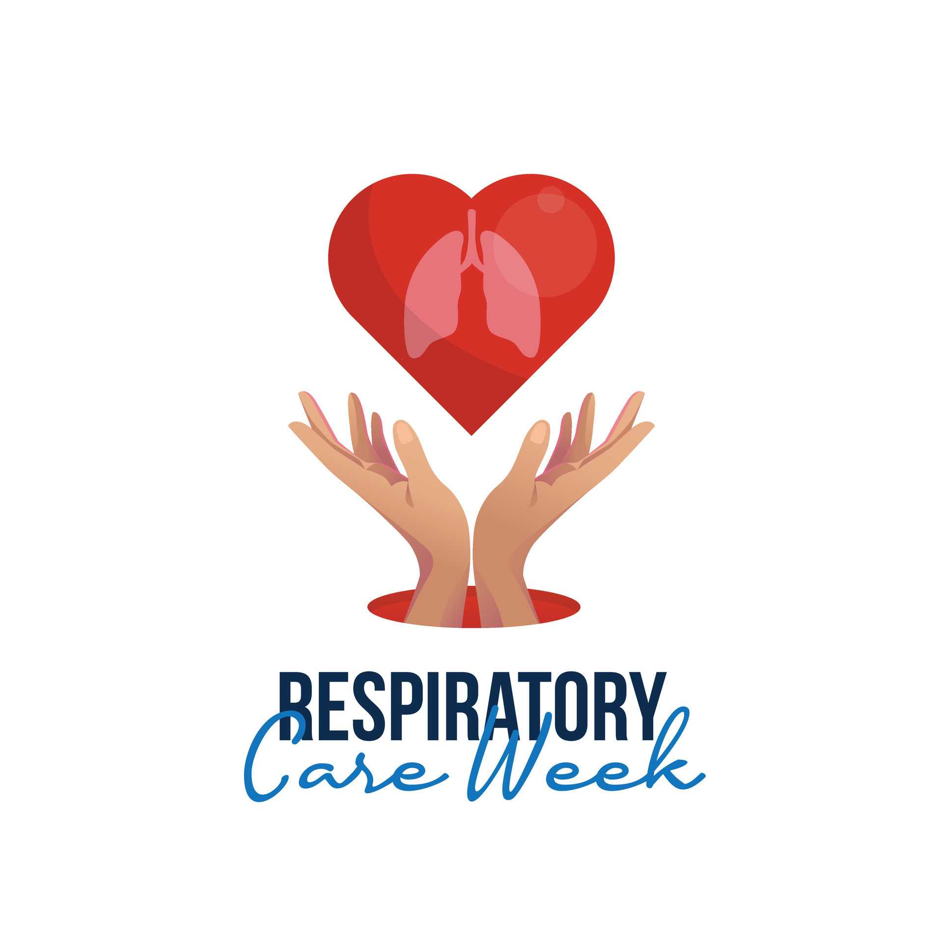 Respiratory Care Week design template good for celebration usage. Respiratory Care Week design