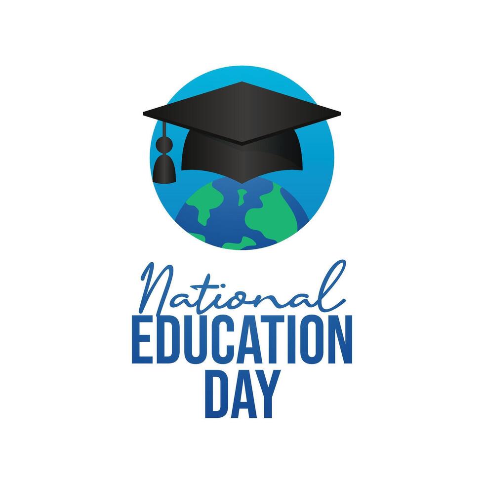 National Education Day design template good for celebration usage. National Education Day. flat design. eps 10. vector