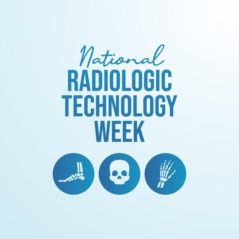 National Radiologic Technology Week design template good for celebration usage. National Radiologic Technology Week design. flat design. eps 10. vector