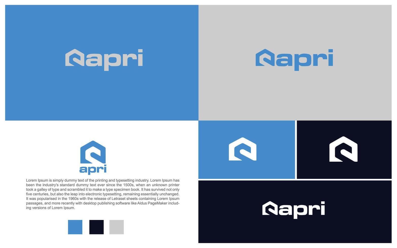 Apri is an iconic brand logo vector