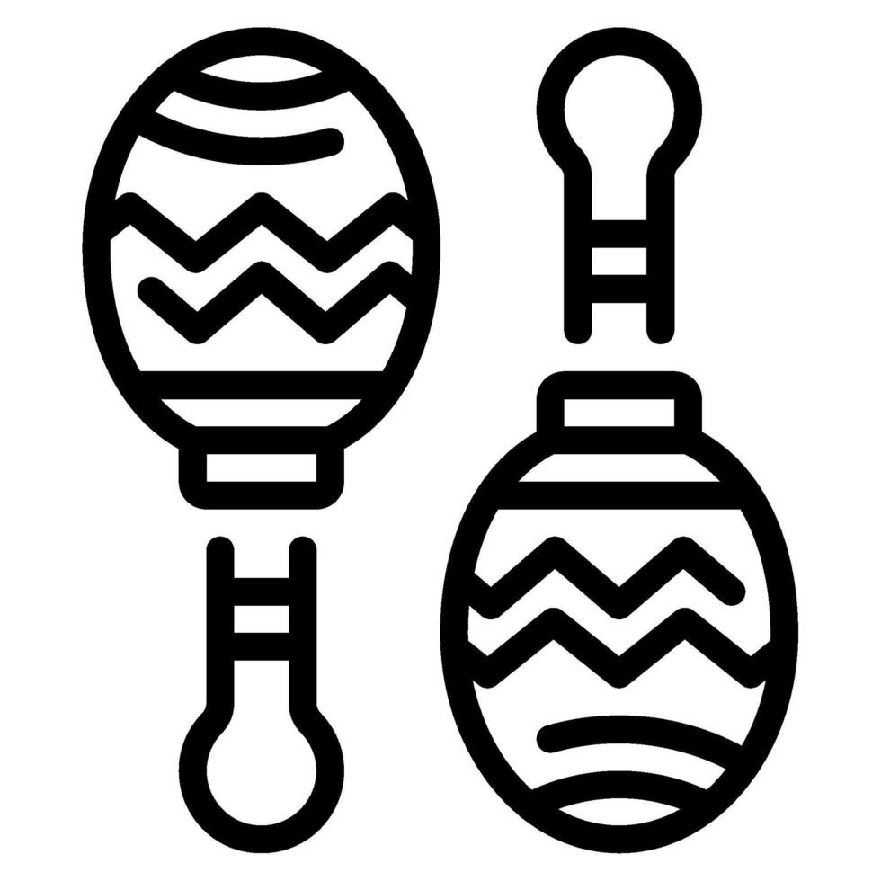 Maracas icon for web, app, infographic, etc vector