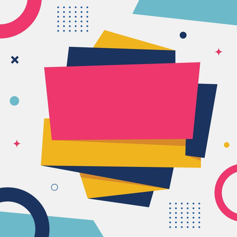 Social Media Post Square Template vector