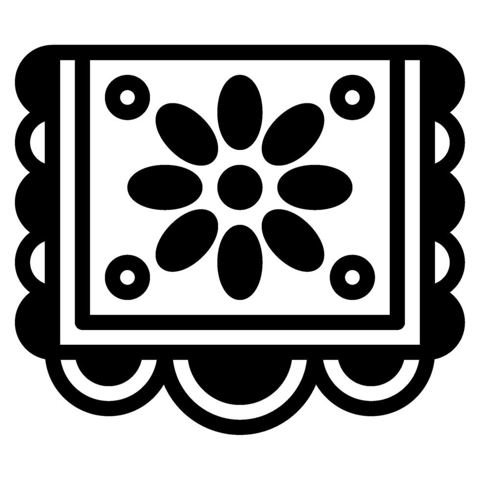 Papel Picado icon for web, app, infographic, etc vector