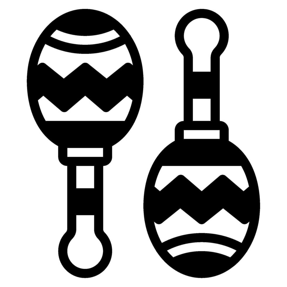 Maracas icon for web, app, infographic, etc vector