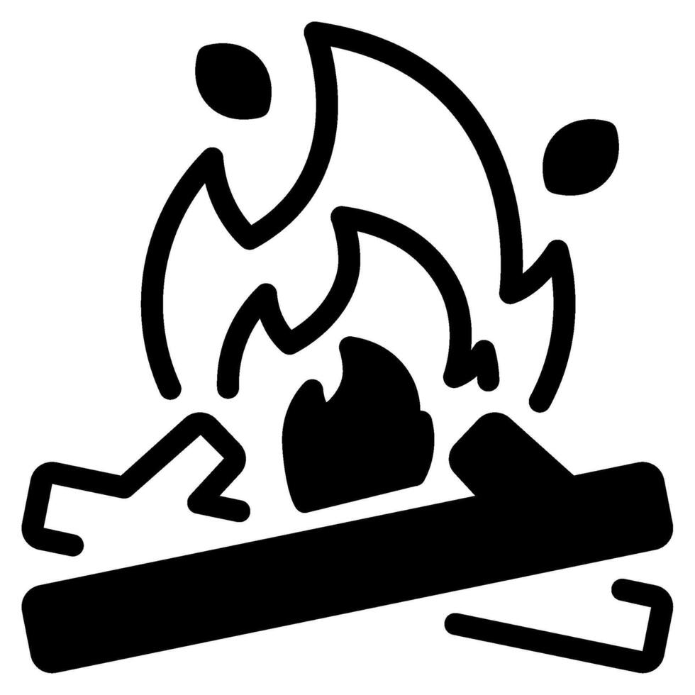 Bonfire icon for web, app, infographic, etc vector