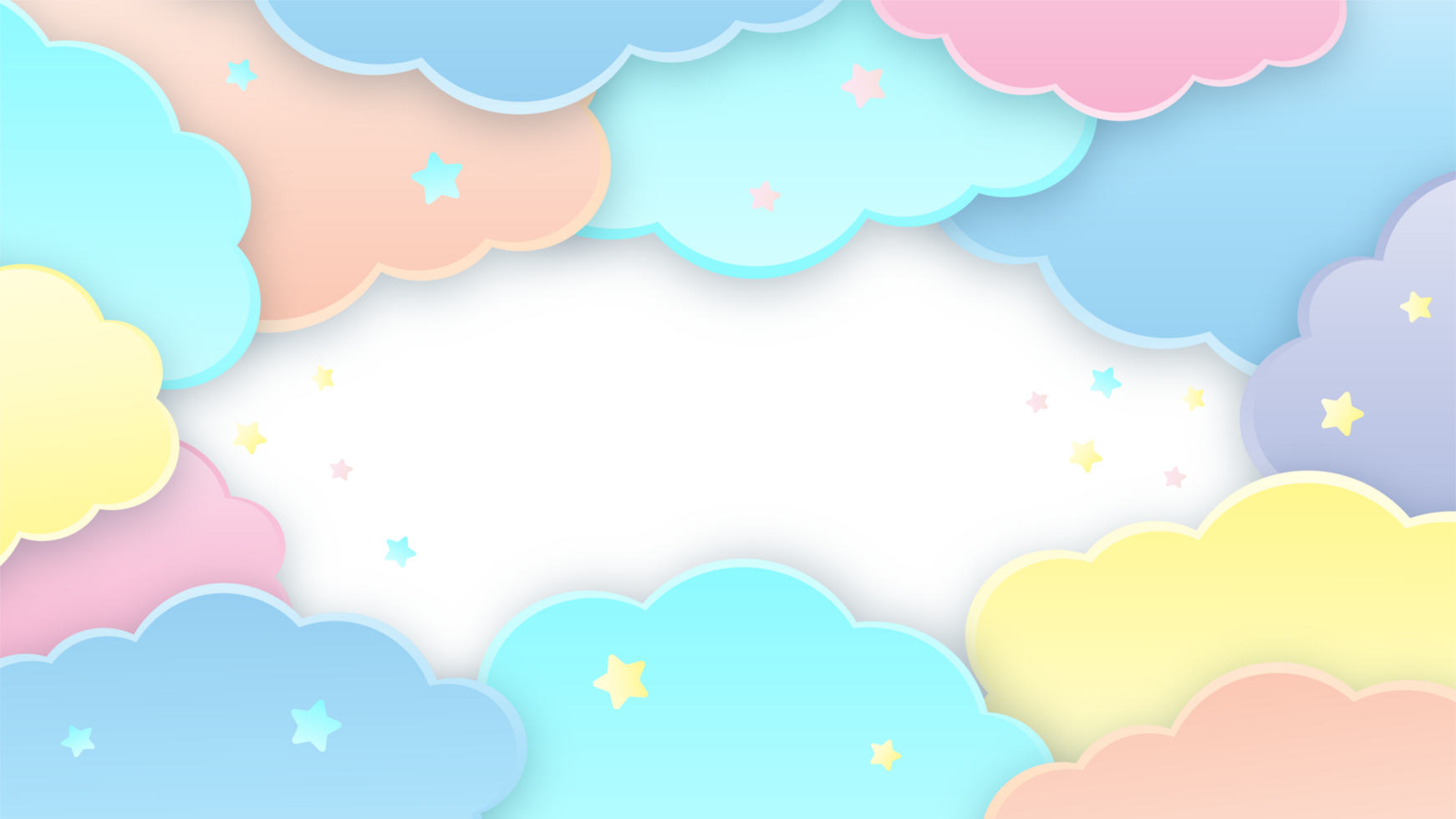 Clouds Pastel Colorful png