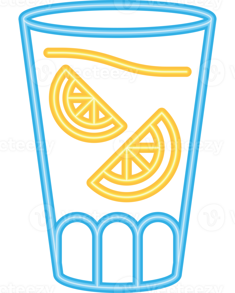 A glass with orange slices in it png